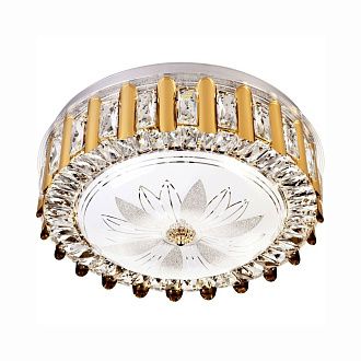 Потолочный светильник 50 см, 60W, 3300-5000K, LED4U 1156/500 GD, золото