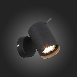 Светильник 7 см, 3W 3000K ST LUCE FANALE SL597.401.01 Черный, Хром