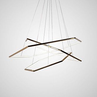 Подвесная люстра Vesanto Cameron Design House D80+100+120 **200 см, 3*LED*60W, 4000K, ImperiumLoft 40.2477, Золотистый