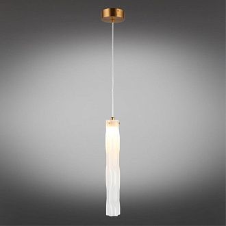 Подвесной светильник 6*55-180 см, 1*LED, 6W, 3000K, Aployt Dzhosi APL.326.16.01, латунный
