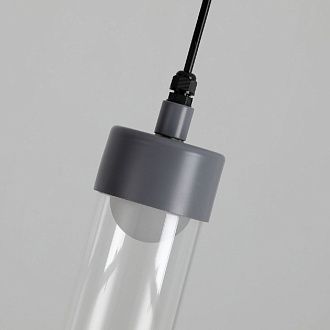 Уличный подвесной светильник 7 см, 5W, 3000K, Favourite Outdoor 4703-1P, серый