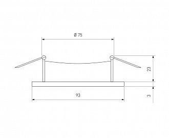 Встраиваемый точечный светильник 1091/1 Elektrostandard, вр 7,5 см