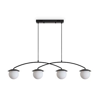 Подвесной светильник 106*13*35-120 см, 4*E14*60W, Freya  FR5520PL-04B, Черный