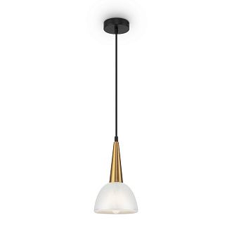 Подвесной светильник *15*31,5-101 см, 1*E14*40W, Freya Noria FR8009PL-01GB, Черный и Латунь