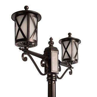 Садово-парковый светильник 68*15,5*-220 см, 2*E27*100W, LOFT IT Ravenna 100016/2200, черный