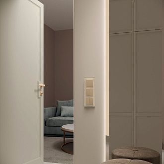 W0031141 Рамка на 3 поста Favorit, молочный, стекло Werkel, 4690389183423