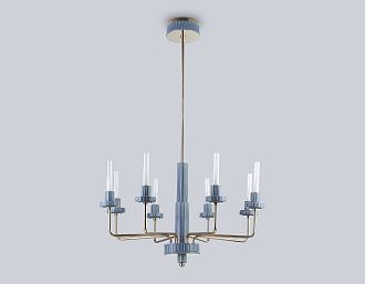 Люстра светодиодная на штанге **112- см, **W, 3000K, Ambrella Light High Light LH53126, золото