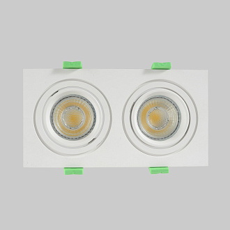 Встраиваемый светильник 18 см, Crystal Lux CLT 002C2 WH V2, белый, вр 16*8 см