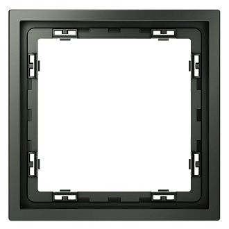 Рамка пластиковая Voltum S70 на 1 пост, титан пластик Soft touch VLS100106