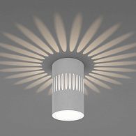 Светильник 7*7 см, LED 7W, 4200K с подсветкой белый DLS026 Elektrostandard