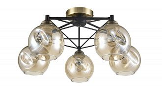Потолочная люстра Vele Luce Furia VL1882L05 черный, диаметр 56 см