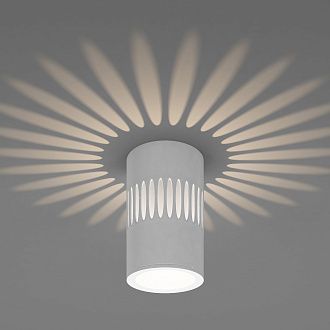 Светильник 7*7 см, LED 7W, 4200K с подсветкой белый DLS026 Elektrostandard