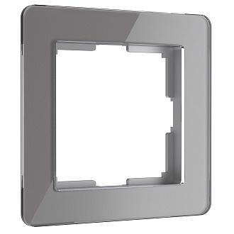 W0012704 Рамка на 1 пост Acrylic, графит Werkel, 4690389184833