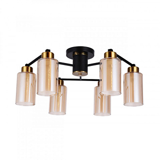 Светильник 65 см, Arte Lamp Leo A7027PL-6BK, черный
