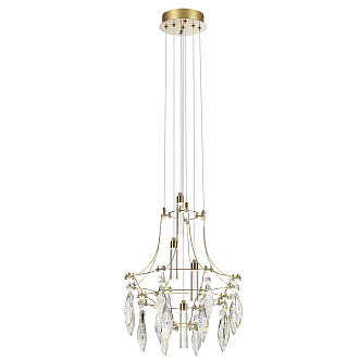 Подвесной светильник 41 см, LED*35W, 4000К, 3150lm Odeon Light Flamenco 7000/35L, золото