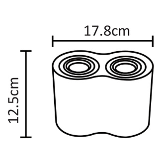 Накладной светильник Arte Lamp A5644PL-2WH белый