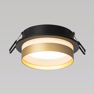 Светильник встраиваемый 10*2,5 см, GX53 Citilux Hardy CL002D14 черный/бронза, вр 9 см