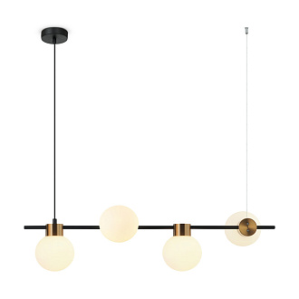 Светильник 84 см, Freya FR5232PL-04B, черный-латунь