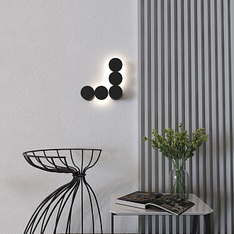 Бра 24 см, 12W, 3000K Elektrostandard Brioni LED 40130/LED, черный