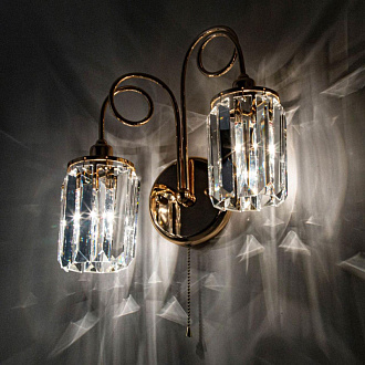 Бра Citilux Синди CL330322, золото, прозрачный