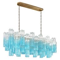 Подвесная люстра 104 см, Loft IT Murano 10580/1000R Clear blue, бронза