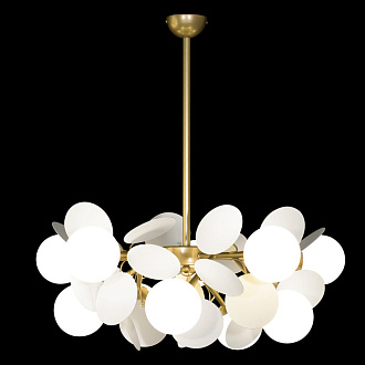 Подвесная люстра Loft IT Matisse 10008/10 white, диаметр 67 см, золото-белый