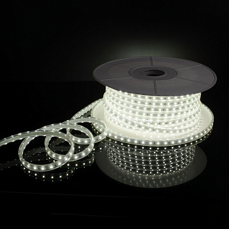 Светодиодная лента Лента светодиодная 220V 8W 60Led 2835 IP65 холодный белый, 50 м Elektrostandard