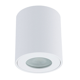 Точечный светильник 8*8,4 см, 1 GU10*35W,  К, Arte Lamp Tino A1469PL-1WH, Белый, IP44