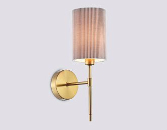 Бра с абажуром 19*11*34- см, 1*E14*40W, K, Ambrella Light High Light LH72385, латунь