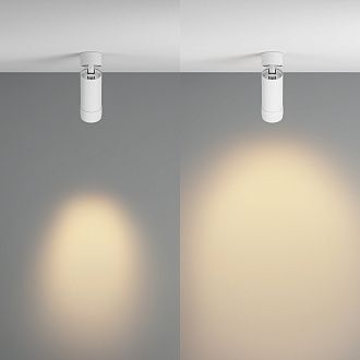 Светильник  C055CL-L12W2.7K-Z-W **-16,4 см, *LED*12W, K, Maytoni technical Focus Zoom C055CL-L12W2.7K-Z-W, Белый