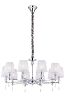 Люстра Ø890 x H420(1600), мм, 10*40W (400W), CHROME (Хром) NewRgy 8902/10CR CHROME