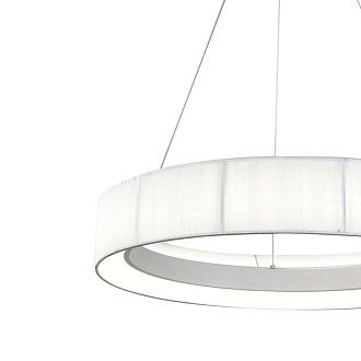 Подвесной светильник 58 см, 45W, 3000-6000K, Indigo Luminosa 13041/C/1P White V000210L, белый