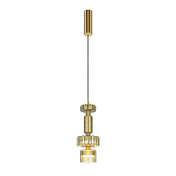 Подвесной светильник 15*15*360 см LED, 12W, 3000К, Maytoni LEVEL MOD253PL-L18BS3K2 латунный