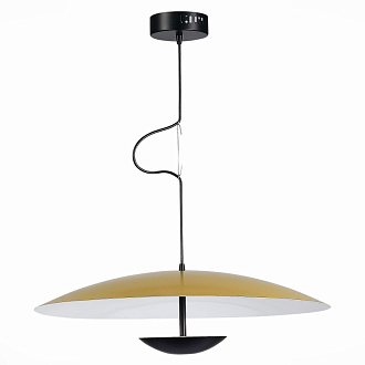 Светильник подвесной 60*160 см, 1*LED 40W 3000K золотистый,черный ST Luce Armonico SL6502.213.01