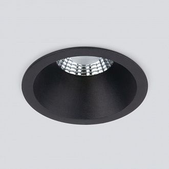 Встраиваемый точечный светодиодный светильник 15266/LED 7W 4200K черный Elektrostandard