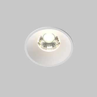 Встраиваемый светильник 6*6*5,3 см, LED, 7W, 3000К, Maytoni Technical ROUND DL058-7W3K-W белый