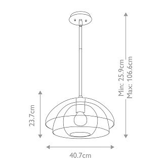 Подвесной светильник Hinkley, Арт. QN-LOTUS-P-HBR