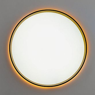 Светильник с пультом 40 см, 40W, 3000-5500K Чёрный+Золото Citilux ETALON CL750401R LED RGB