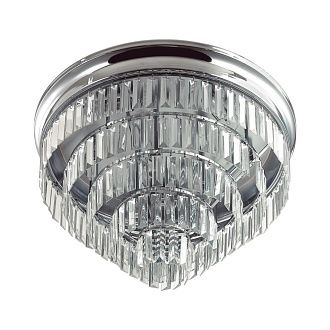 Люстра потолочная *55*-36 см, 8*E14*40W, Lumion ZAHA 8266/8C, хром, прозрачный