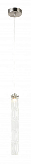 Светильник подвесной 6*6*45/150 см, 1*LED 6W Никель Stilfort Still 2163/11/01P