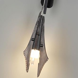 Бра 17,5*12,5*26,6-45 см, 1*LED*6W, 3000K, Odeon Light Afalina 5442/6WL, черный