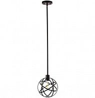 Люстра подвесная Lightstar Gabbia 732417 черный, диаметр 22 см