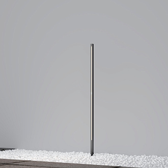 Садово-парковый светильник 2,5*142,2 см, LED, 18W, 3000К, Maytoni Pole O440FL-L18GF3K серый