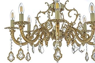 Люстра *70*51 см, 8*E14*40W, Arti Lampadari Falcone Falcone E 1.1.8.600 CG, Кремовый