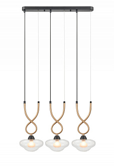 Подвесной светильник 17*61*158 см, 3*G9 черный, золото Vele Luce Janice VL5444P03