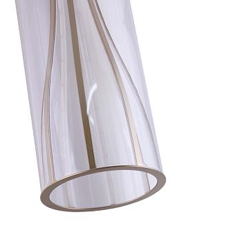 Подвес 15*50-150 см, 1*LED, 20W, 4000K, Favourite Striata 4626-1P, Матовое золото