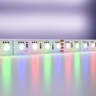 Светодиодная лента 24V 5050 21Вт/м RGB 5м IP20 Maytoni  20037, цена за метр, катушкой по 5 м