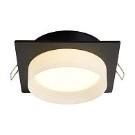 Встраиваемый светильник 10,5*10,5*-4,5 см, 1*GX53*12W Voltega  VGL7238DLB-01B1, Черный