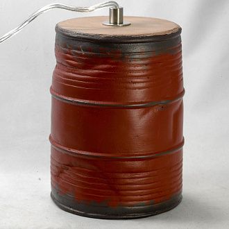Подвеcной светильник Lussole Loft GRLSP-9527, матовый никель-красный