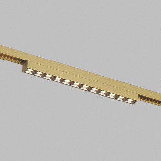 Светильник на шине 23,2*1,9*2,7 см, *LED*910Lm, 3000-4000-6000K, Denkirs Shine Grill Zigbee DK5971-SB, сатинированная латунь